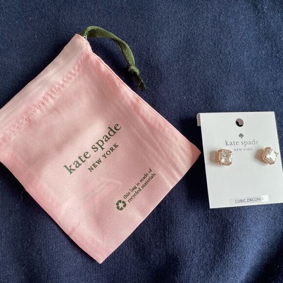 Kate spade Save The Date Pave Princess Cut Studs earrings - Picture 3 of 4